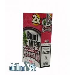 Box 25 BLUNT WRAPs PLATINUM 2er Pink