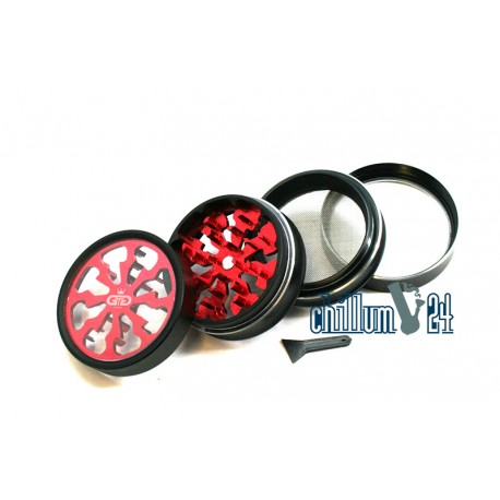 GG Metallgrinder 4-teilig Window Red