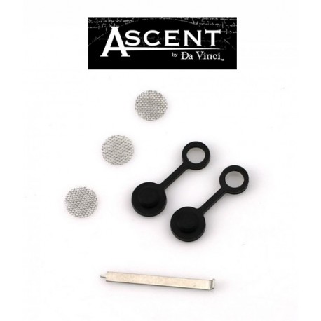 Ascent Vaporizer Zubehör Metallpick, 3 Siebe, Deckel für Mundstücke