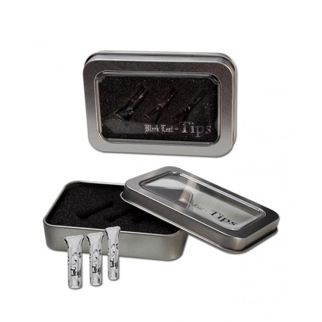 Black Leaf Glas-Tips in 3 versch. Größen