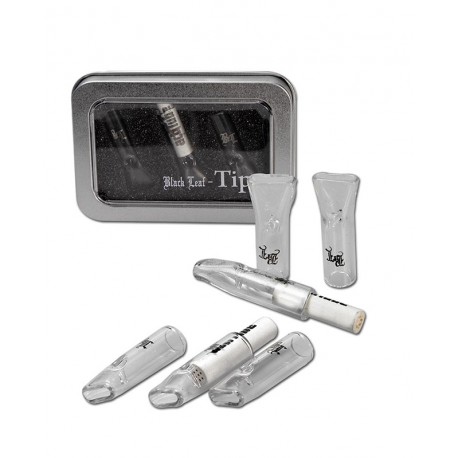 Black Leaf 3 Glas-Tips für 7mm Aktivkohlefilter