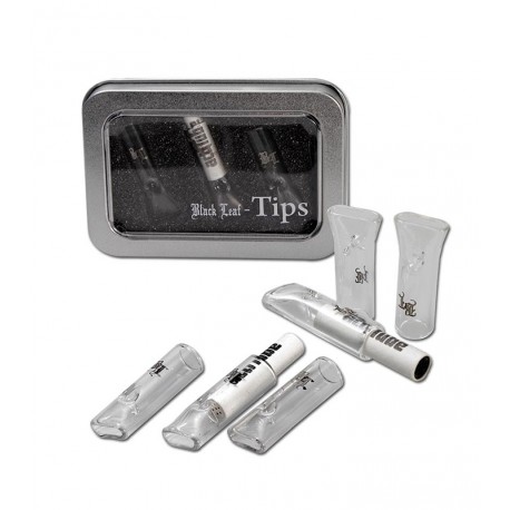 Black Leaf 3 Glas-Tips für 8mm Aktivkohlefilter