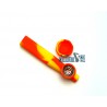 Jelly Joker Silikon-Handpfeife Gelb-Orange 12cm