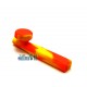 Jelly Joker Silikon-Handpfeife Gelb-Orange 12cm