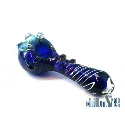 Coloured Pipe Heavy 13cm Blau mit Kralle