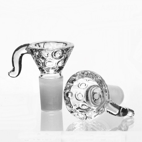 Glassteckkopf Flutsch 18,8er Schliff mit Henkel clear