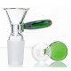 Glassteckkopf 18,8er klar mit grünem Griff
