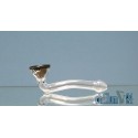 Glaspipe Spiral 11 cm Black