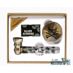 Dreamliner Geschenkset mit Pfeife und Grinder Skull