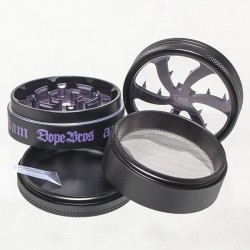 Dope Bros Lightning Metallgrinder 60mm Black Purple