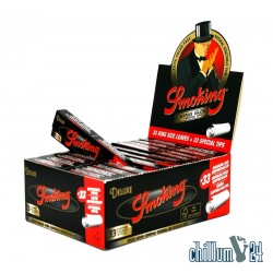 24er Box Smoking De Luxe King Size Paper inkl. Tips