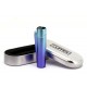 12er Box CLIPPER Feuerzeug Metal Large Blue Gradient