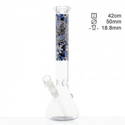 Glasbong Erle Blau Grau Camouflage 18,8 42cm