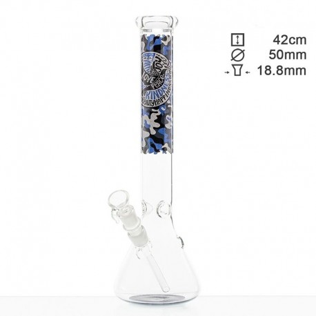 Glasbong Erle Blau Grau Camouflage 18,8 42cm