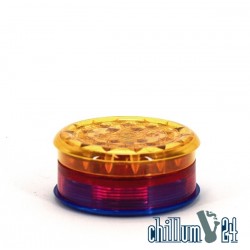 Amsterdam Acryl-Grinder mit Vorratsfach 6 cm Gelb-Rot-Blau