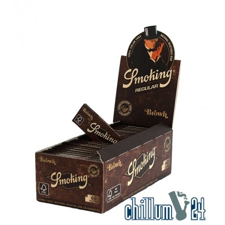 Box 50x Smoking Brown Regular Size 60 Blatt