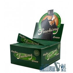 Box 50x Smoking Green King Size 100% Hanfpapier