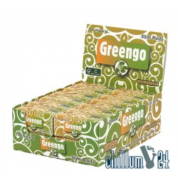 Box mit 24 x Greengo Slim Rolls 4 Meter Unbleached