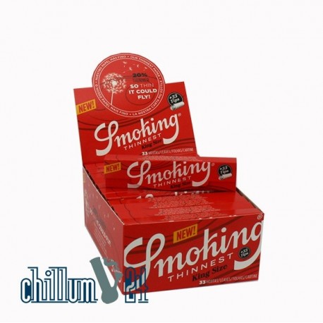 Smoking Thinnest King Size + Tips