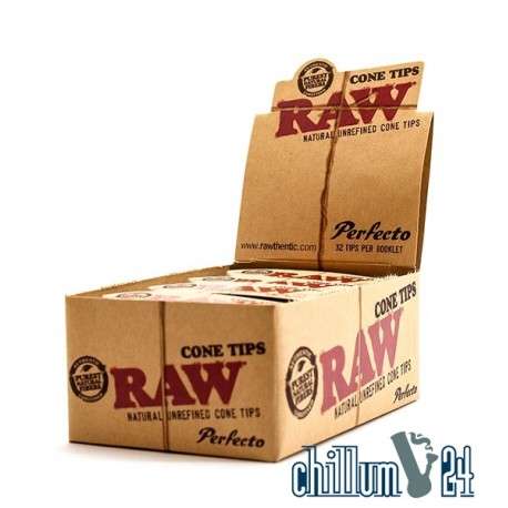 Box 24x Raw Perfecto Cone Filtertips