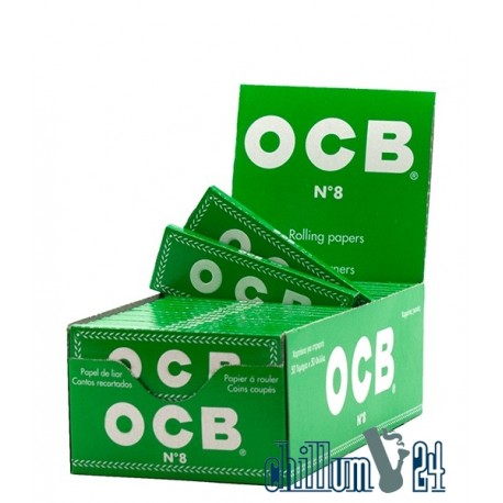 OCB kurz green 50 Blättchen Box