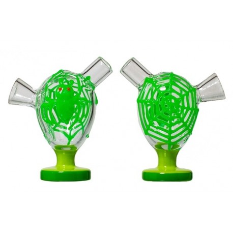 Grace Glass Mini Bubbler Desert Storm Green