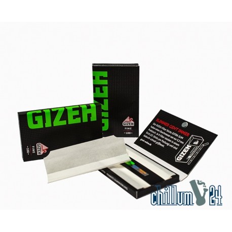 GIZEH 100 Blättchen Extra Fine 18,5g/m2 natürliche Gummierung Magnetverschluss 