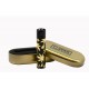 CLIPPER Feuerzeug Leaves Gold Black Cap