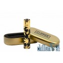 CLIPPER Feuerzeug Metal Leaves Gold Gold Cap