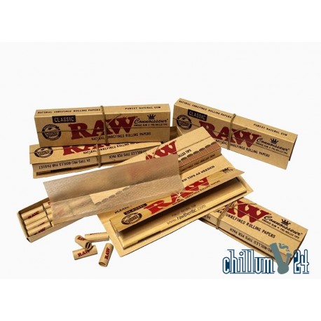 RAW Classic Connoisseur KS Slim Papier + Pre-Rolled Tips