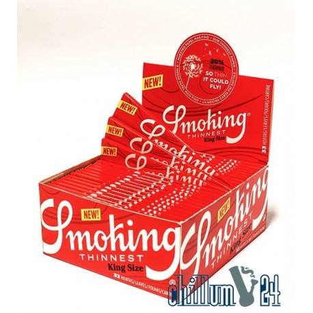 Box 50x Smoking Thinnest King Size Slim