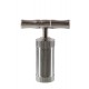 Stabile Pollenpresse mit Drehgriff Aluminium Höhe ca. 8cm 