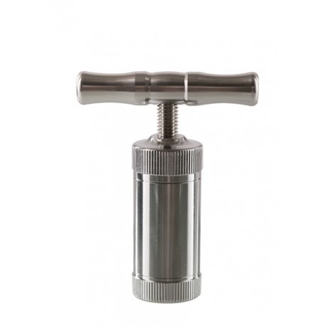 Stabile Pollenpresse mit Drehgriff Aluminium Höhe ca. 8cm 