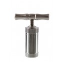 Stabile Pollenpresse mit Drehgriff Aluminium 8 cm