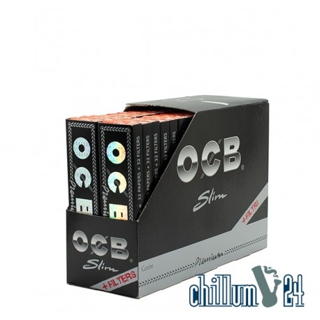 OCB Slim Premium King Size Slim + Tips