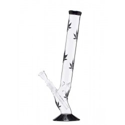 Multi Leaf Black Glas Bong Bolt 18.8er Schliff 42cm