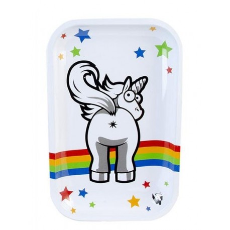 Metall Rolling Tray CLIPPER Unicorn 27,5x17,5x2,5cm
