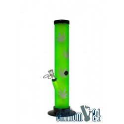 Dreamliner Acrylbong Silver Leaves ca. 33cm Green
