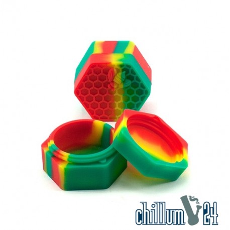 Heisenberg Silikon Container Hexa Multicolour Rasta