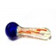 Coloured Glasspipe 12,5cm Blue-Clear