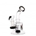 Grace Glass The Spider Bubbler 14.5 Black 16 cm