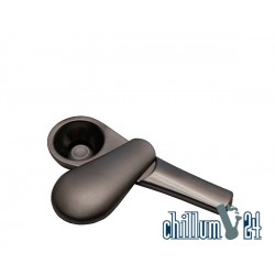 Magnetische Metallpfeife 3-teilig in Box Gun Metal 9,5cm