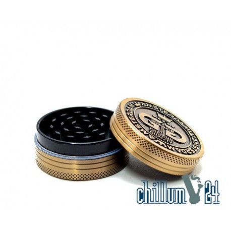 Grace Glass Amsterdam Metallgrinder 2-teilig 50mm Antik Gold