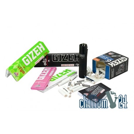 Gizeh Survival Pack Mix Paper Tips Aktivkohlefilter Soft-Clipper