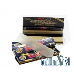 Raw Black King Size Slim 32 Papers + Tips