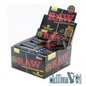  Box 24x Raw Black King Size 32 Slim Papers inkl. Tips