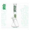 Amsterdam Glass Bong Beaker Spiral-Perc ICE Green