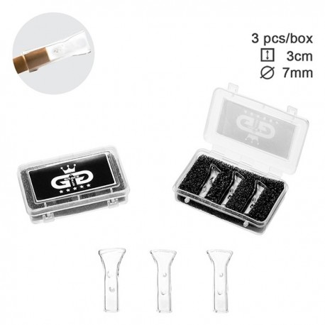 Grace Glass 3er Glas-Tips für 7mm Aktivkohlefilter in Box