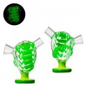 Grace Glass Mini Bubbler Desert Storm Green Scorpio